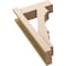 Ekena Millwork 6-in W x 16-in D x 28-in H Balboa Block Rough Cedar Woodgrain TimberThane Outlooker, Primed Tan OUTUR060X16X28BOA44RCPR - alternate 3